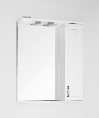 Зеркальный шкаф Олеандр-2 65/С белый