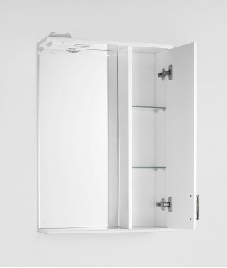 Зеркальный шкаф Олеандр-2 55/С белый