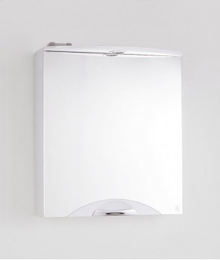 Зеркальный шкаф Жасмин 2 600/С Люкс белый