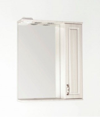 Зеркальный шкаф Олеандр-2 65/С белый