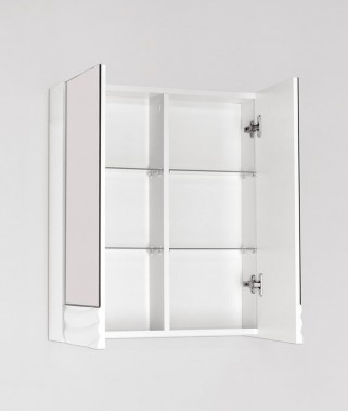 Зеркальный шкаф Вероника 80 Люкс белый